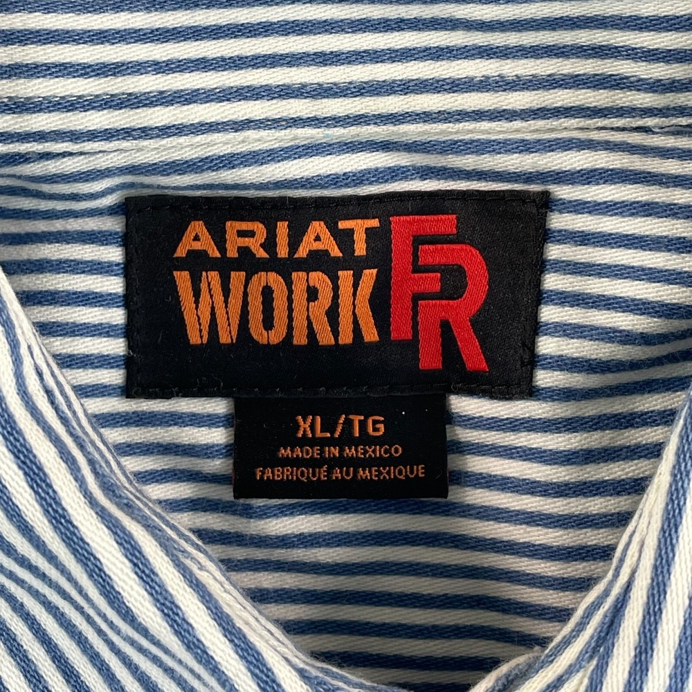 Ariat Fr Flame Fire Resistant Basic Work Shirt Me… - image 2